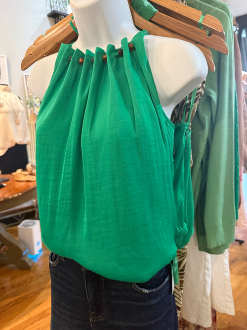 Bead Detail Tank | Green