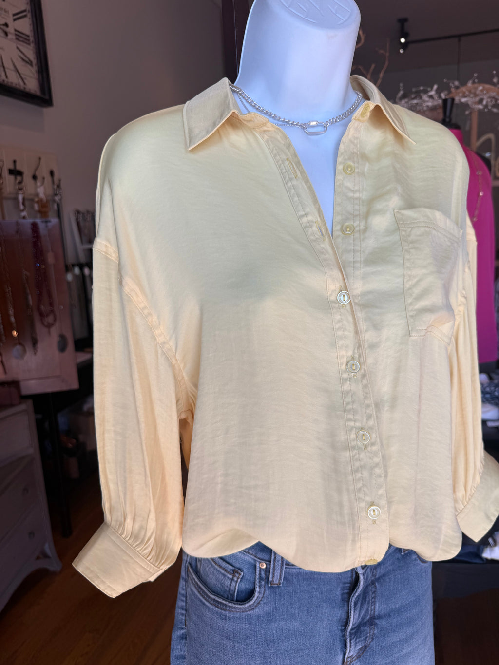 Button-up Blouse | Yellow