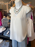 Classic White Sleeveless Blouse