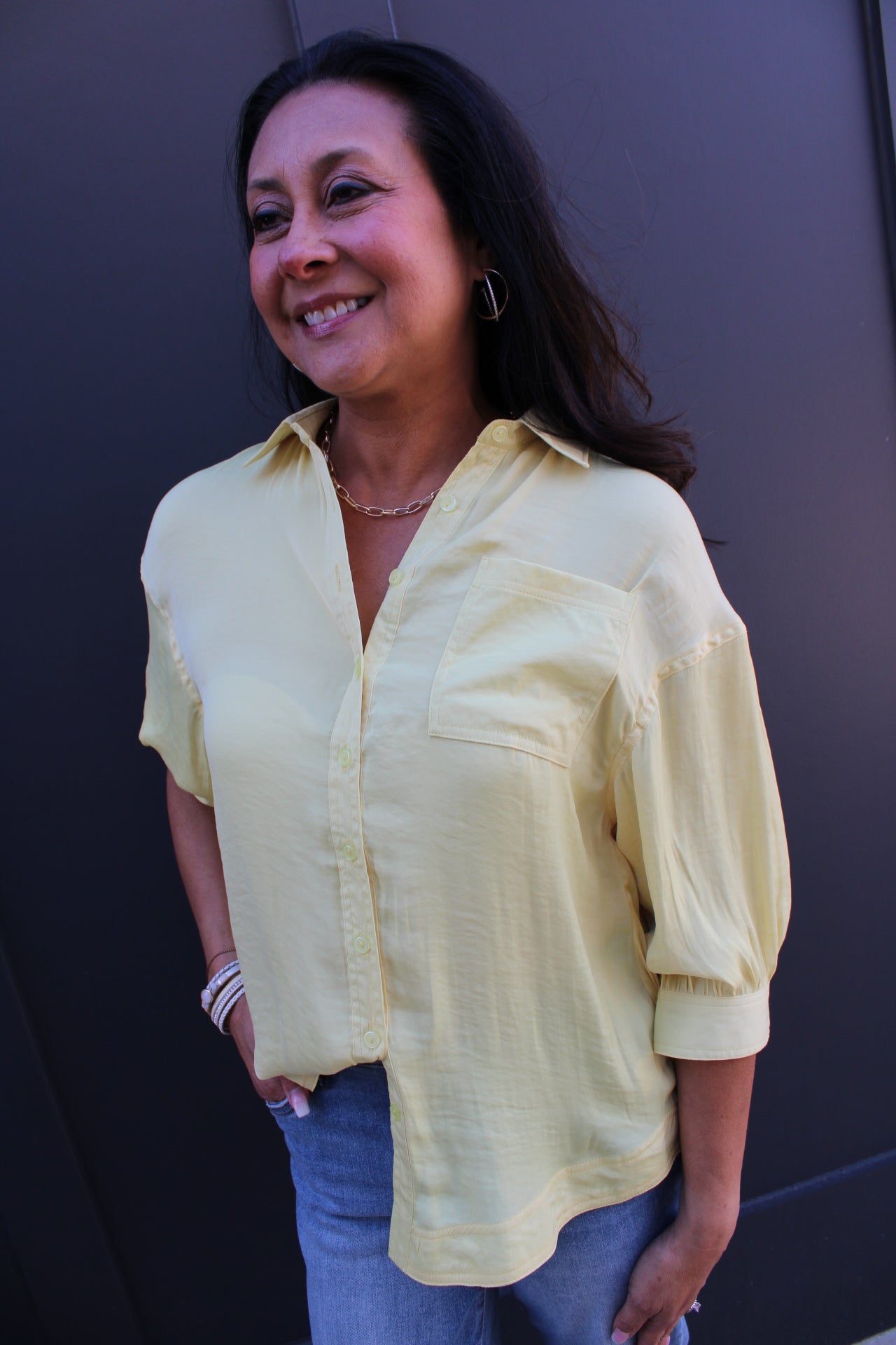 Button-up Blouse | Yellow