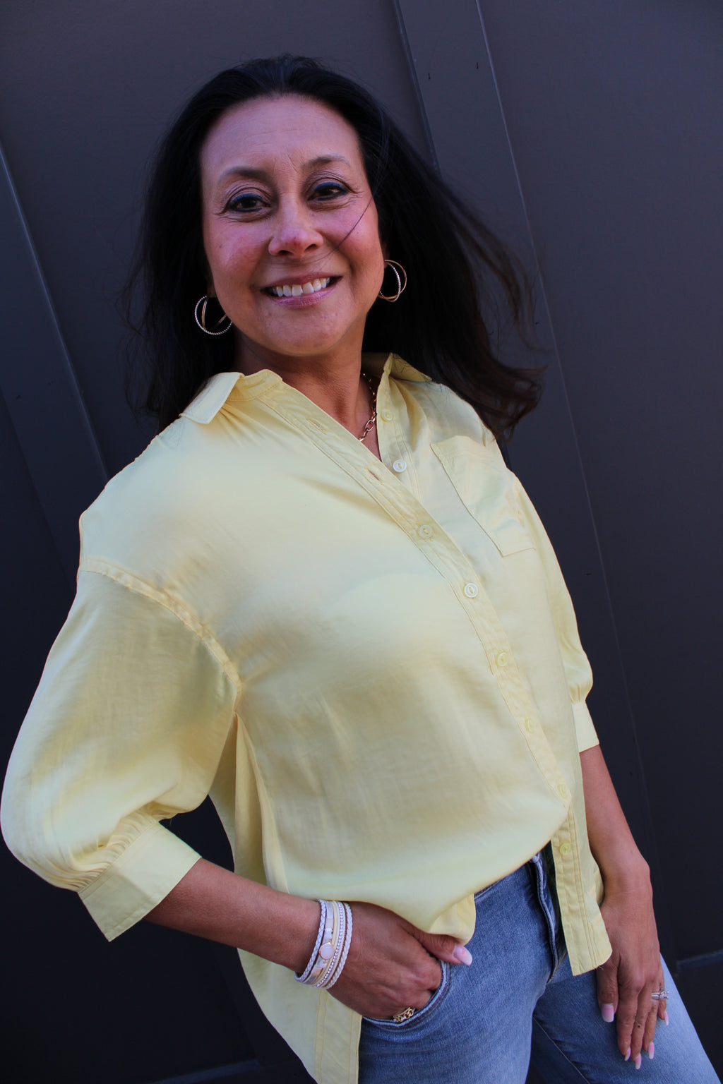 Button-up Blouse | Yellow